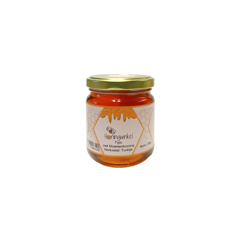 Tijm met bloemenhoning 250g Turkije Honingwinkel (vloeibaar)