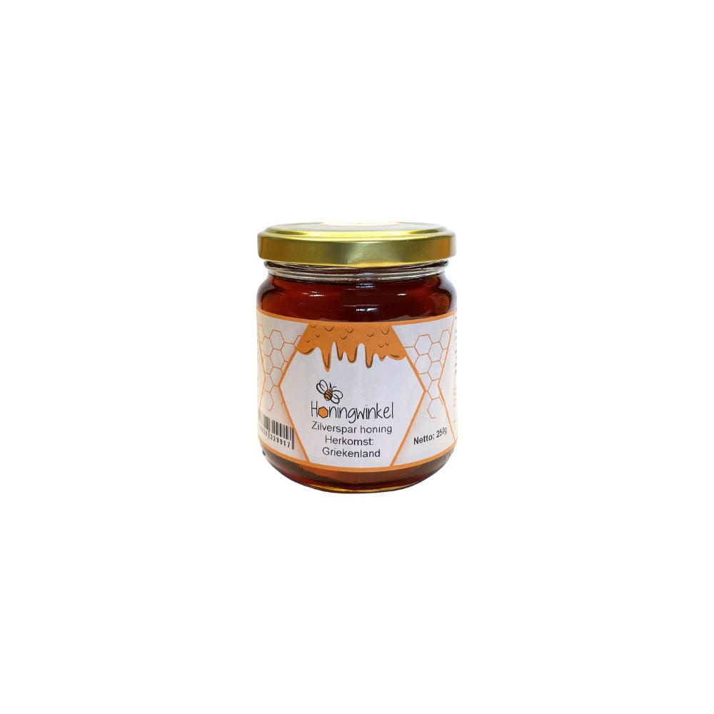 Zilverspar honing 250g Griekenland Honingwinkel