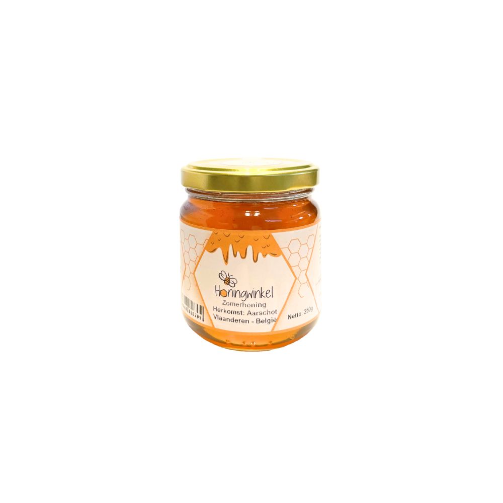 Zomerhoning 250g België Honingwinkel (vloeibaar)