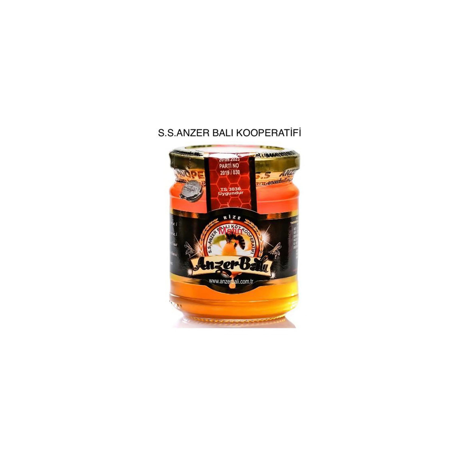 Anzer Bali (Anzer Honing) Turkije 250G S.S. Köy Kooperatifi (vloeibaar) - Honingwinkel