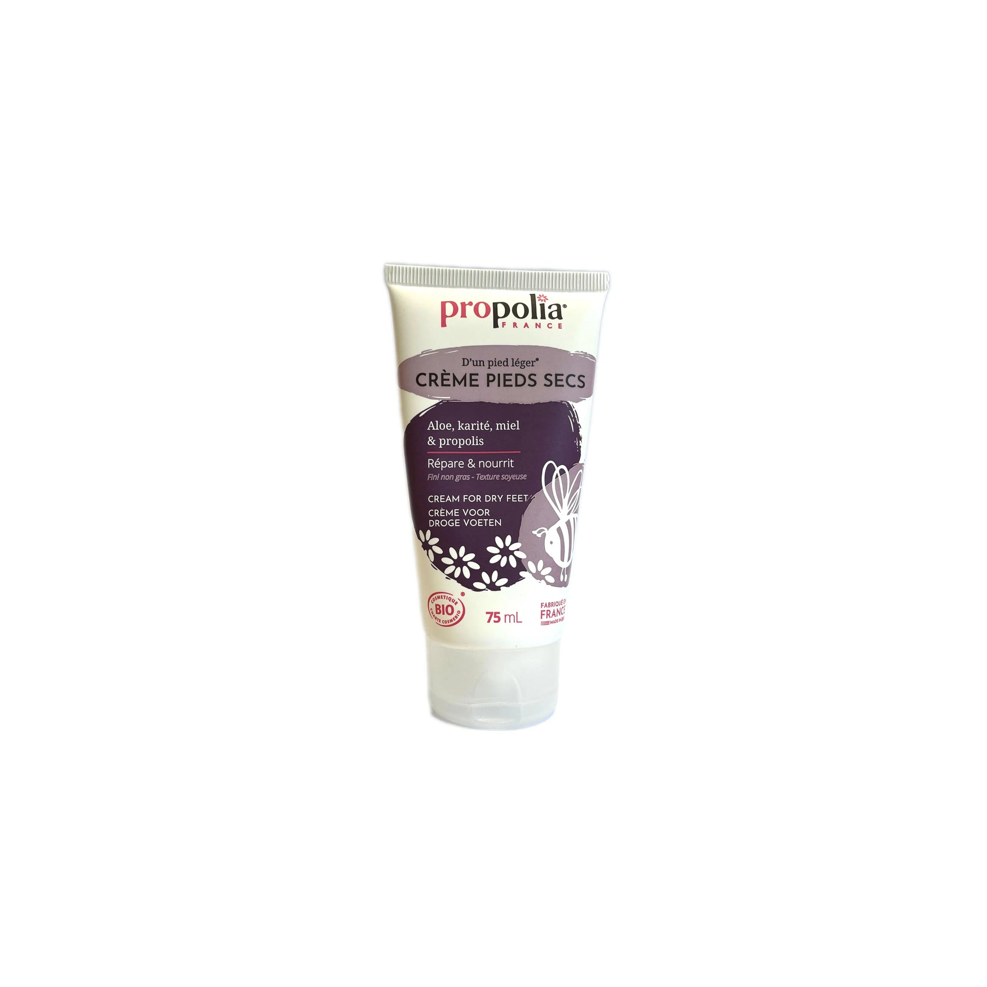 Bio Crème voor droge voeten met propolis 75ml Propolia - Honingwinkel