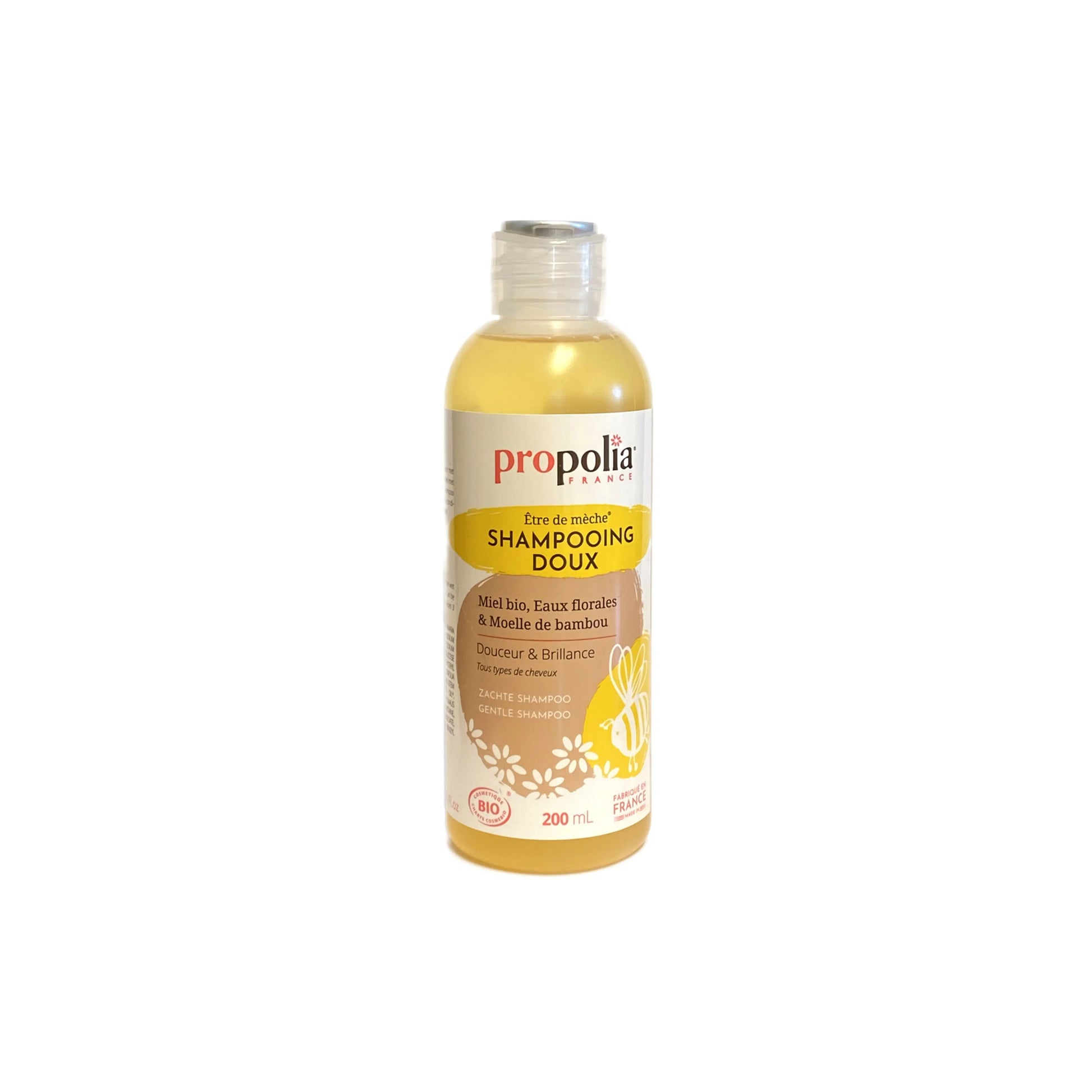 Bio shampoo met honing en bamboe 200ml Propolia - Honingwinkel