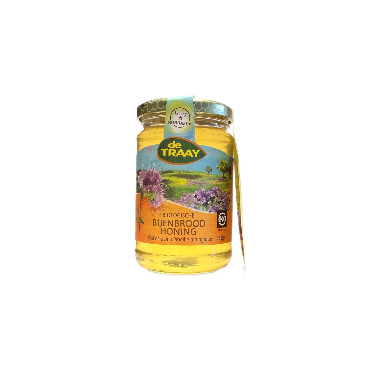 Biologische bijenbrood honing 350g de Traay (met gratis zaadjes van de bijenbrood plant) (vloeibaar) - Honingwinkel