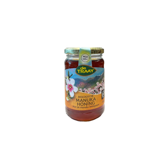Biologische manukahoning 350g MGO 135+ Nieuw-Zeeland de Traay (vloeibaar) - Honingwinkel