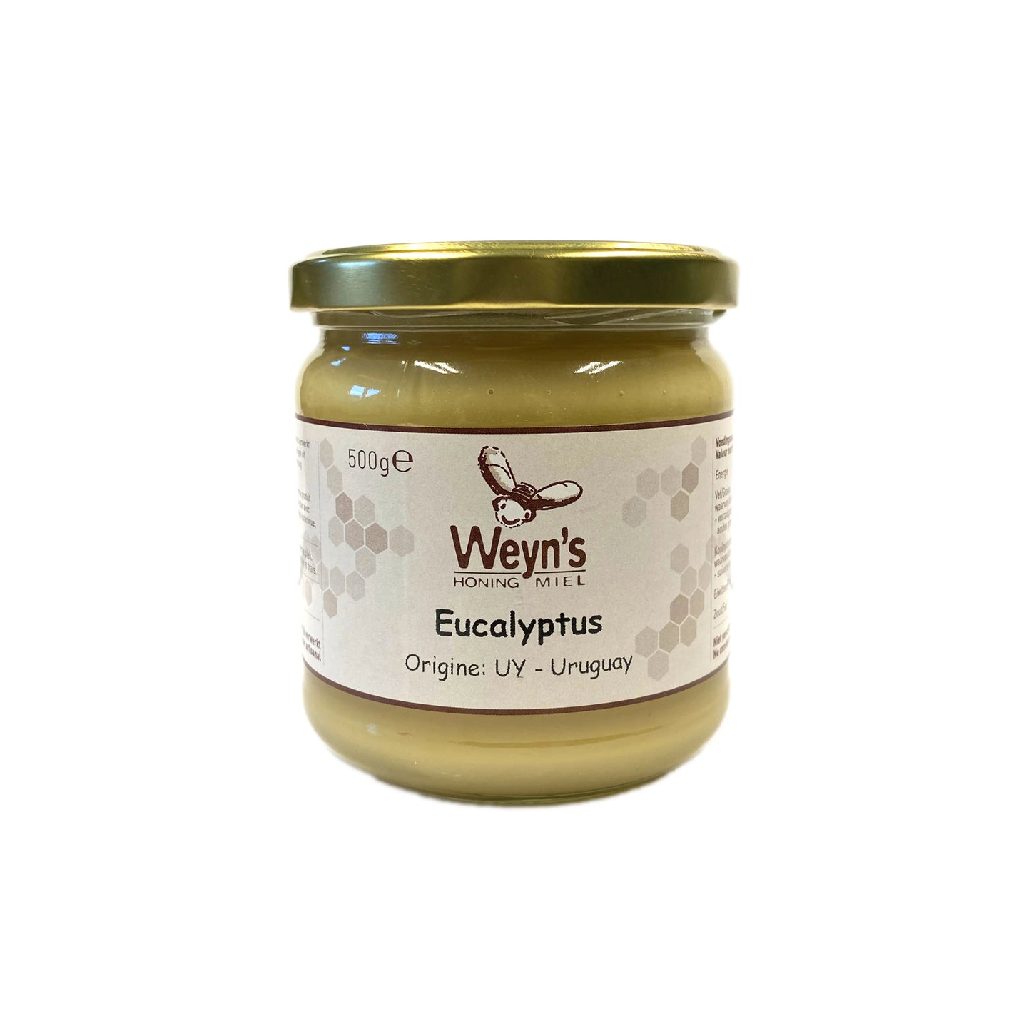 Eucalyptushoning Uruguay 500g Weyn's (crème) - Honingwinkel