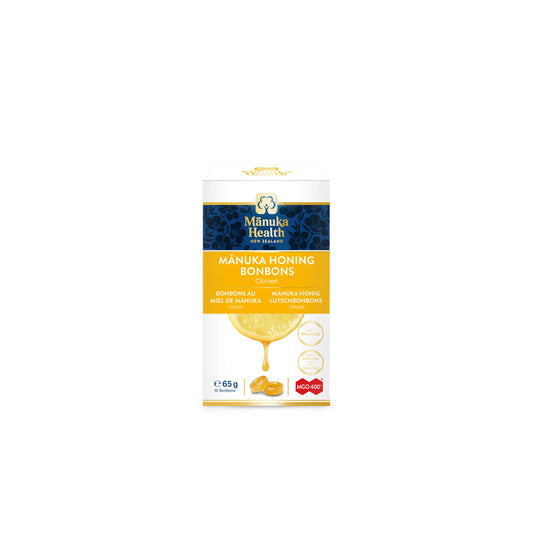 Manukahoning MGO 400+ druppels met citroensmaak en vitamine C Nieuw-Zeeland 65g Manuka Health - Honingwinkel