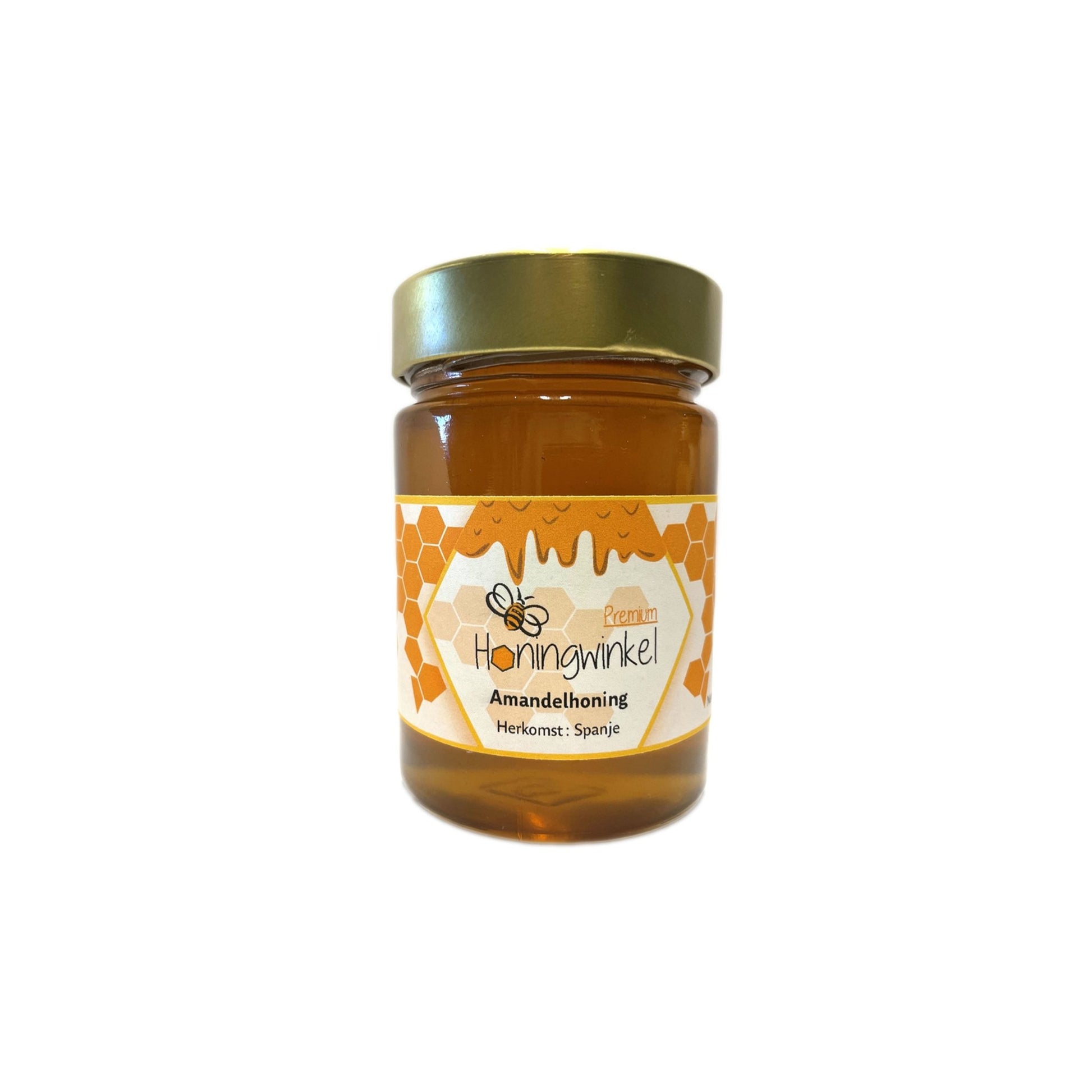 Premium amandelhoning Spanje 450g Honingwinkel (vloeibaar) - Honingwinkel