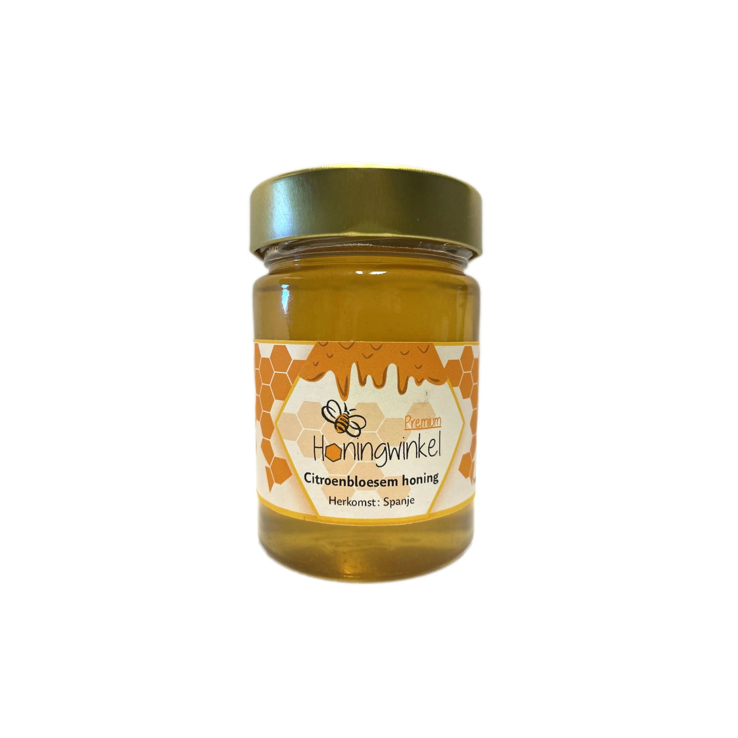 Premium citroenbloesemhoning Spanje 450g Honingwinkel (vloeibaar) - Honingwinkel