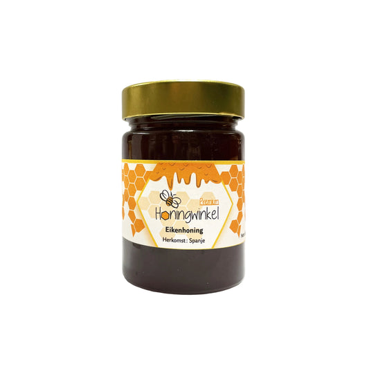 Premium eikenhoning Spanje 450g Honingwinkel (vloeibaar) - Honingwinkel
