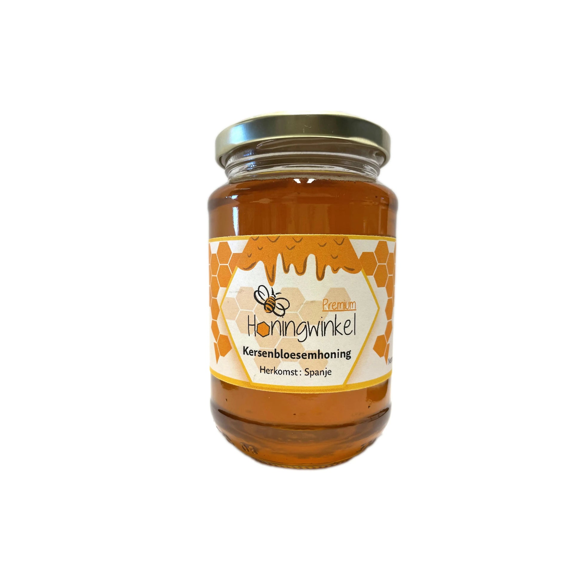 Premium kersenbloesemhoning Spanje 450g Honingwinkel (vloeibaar) - Honingwinkel