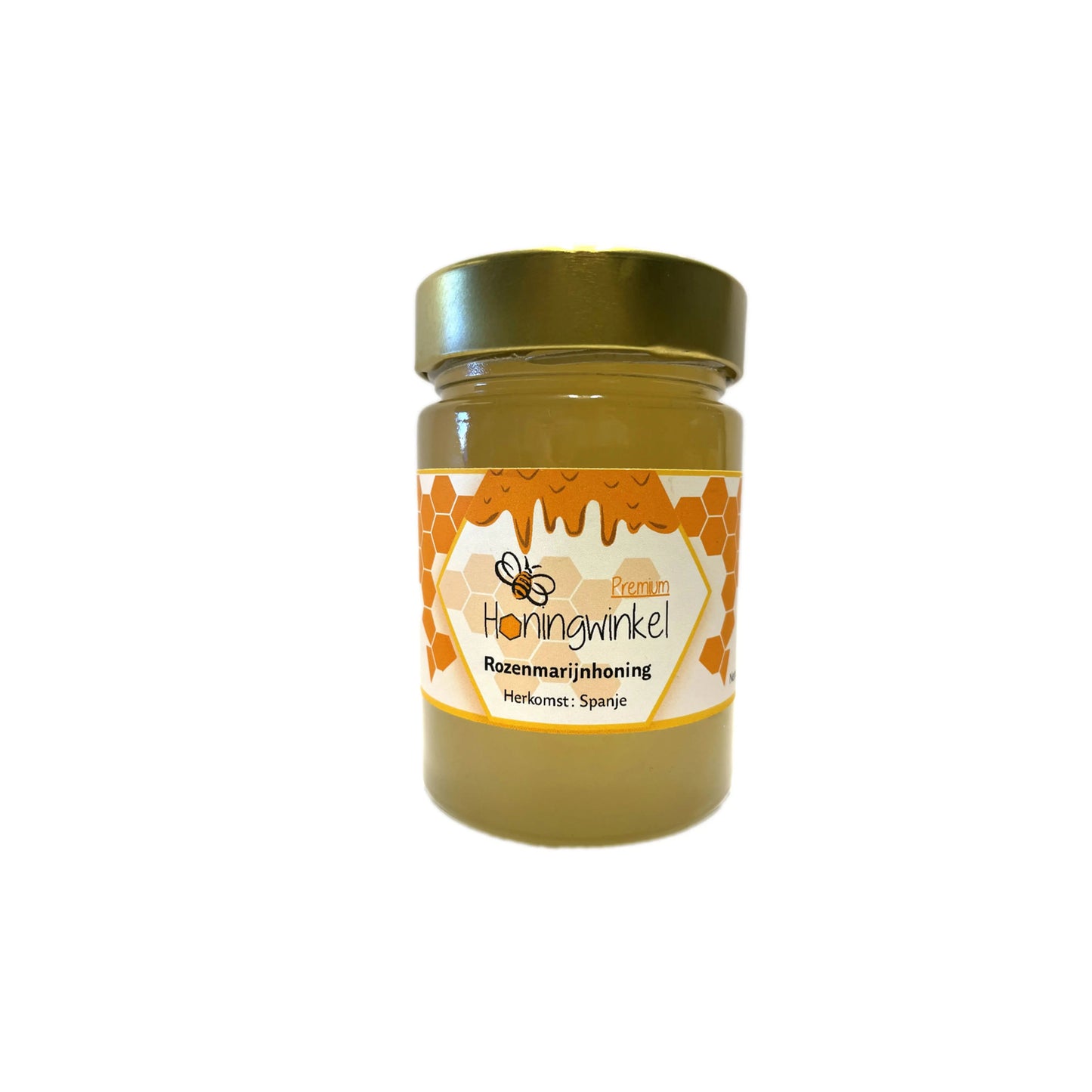 Premium rozemarijnhoning Spanje 450g Honingwinkel (vloeibaar) - Honingwinkel