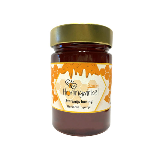 Premium steranijs honing vloeibaar Spanje 450g Honingwinkel (vloeibaar) - Honingwinkel
