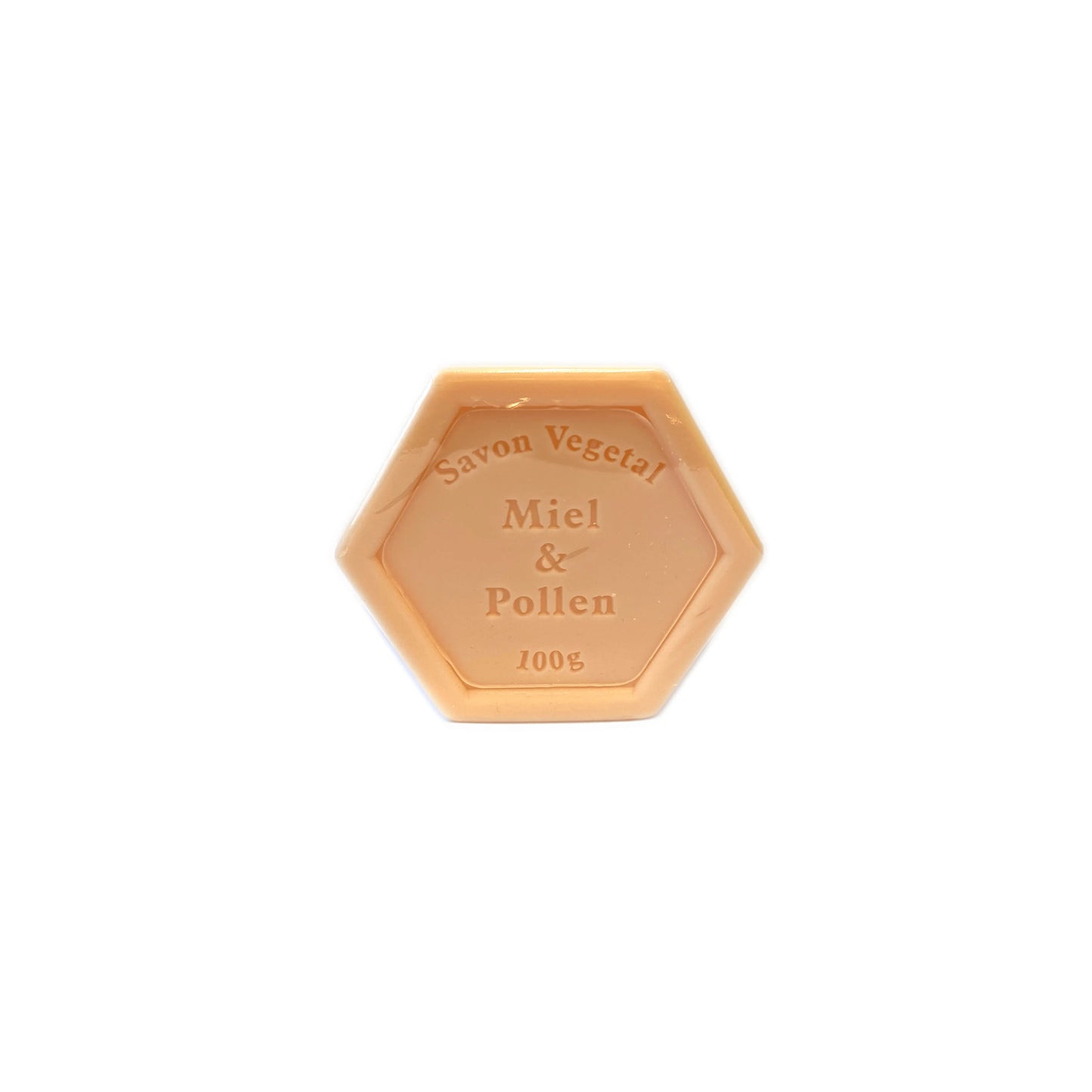 Zeep met honing (Honingzeep) honing met stuifmeel (miel en pollen) 100g Bijenhof - Honingwinkel